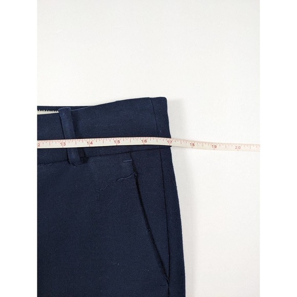 J Crew Cameron Dress Pants Navy Blue 10 Skinny Leg Slacks Trousers Pockets - Picture 4 of 6